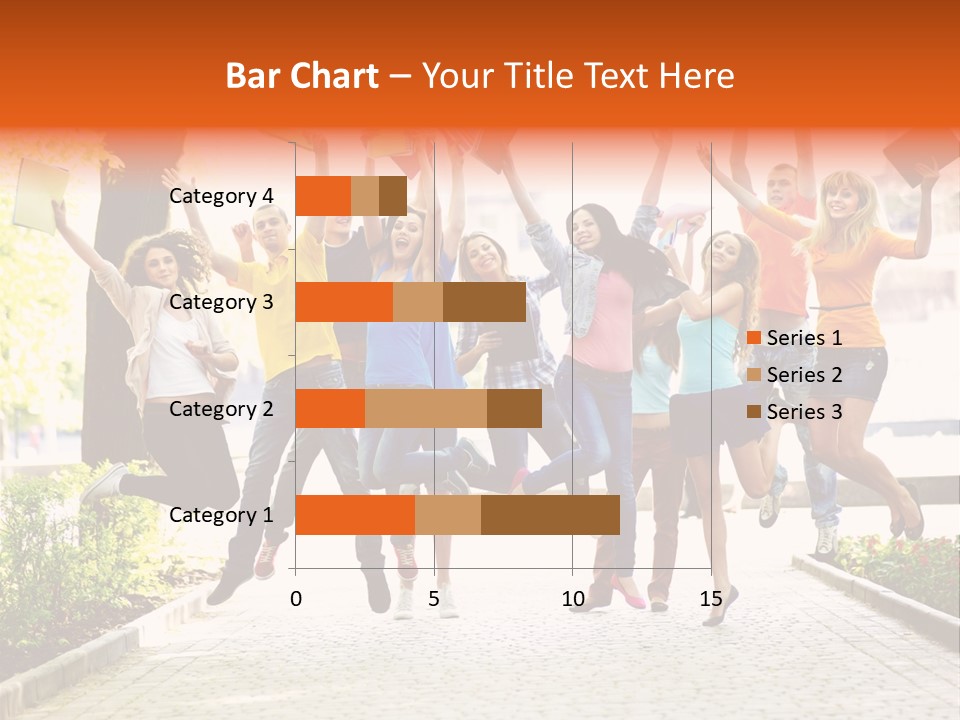 Female Campus Casual PowerPoint Template