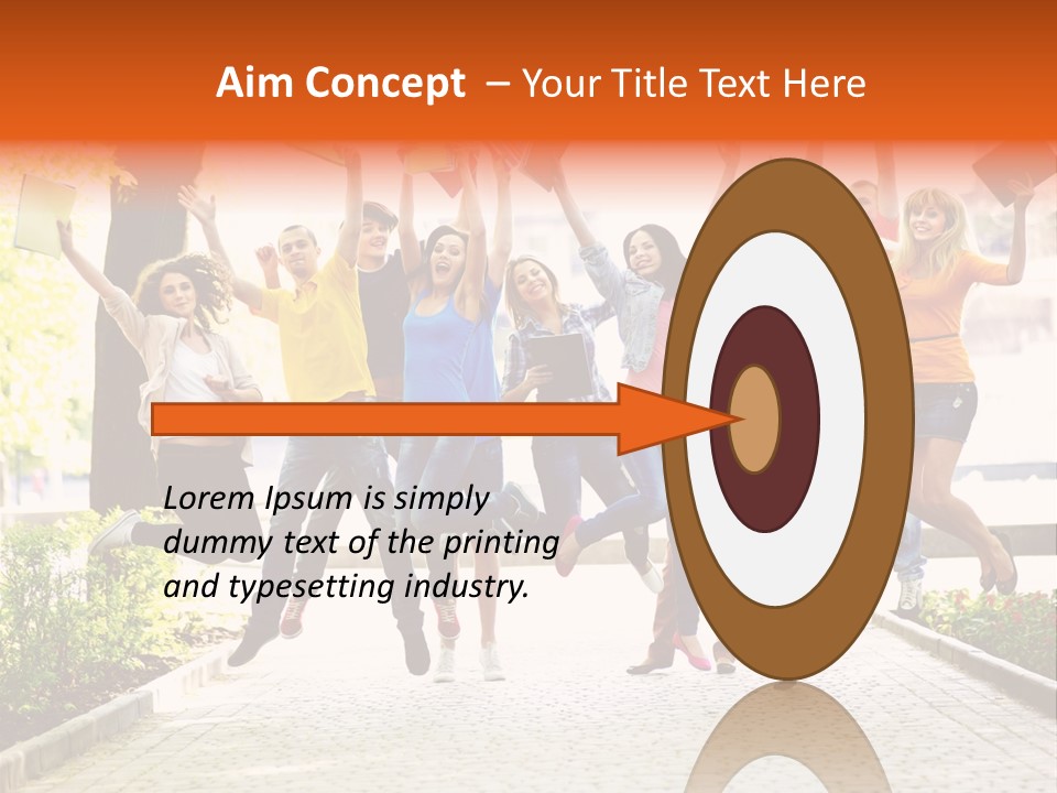 Female Campus Casual PowerPoint Template
