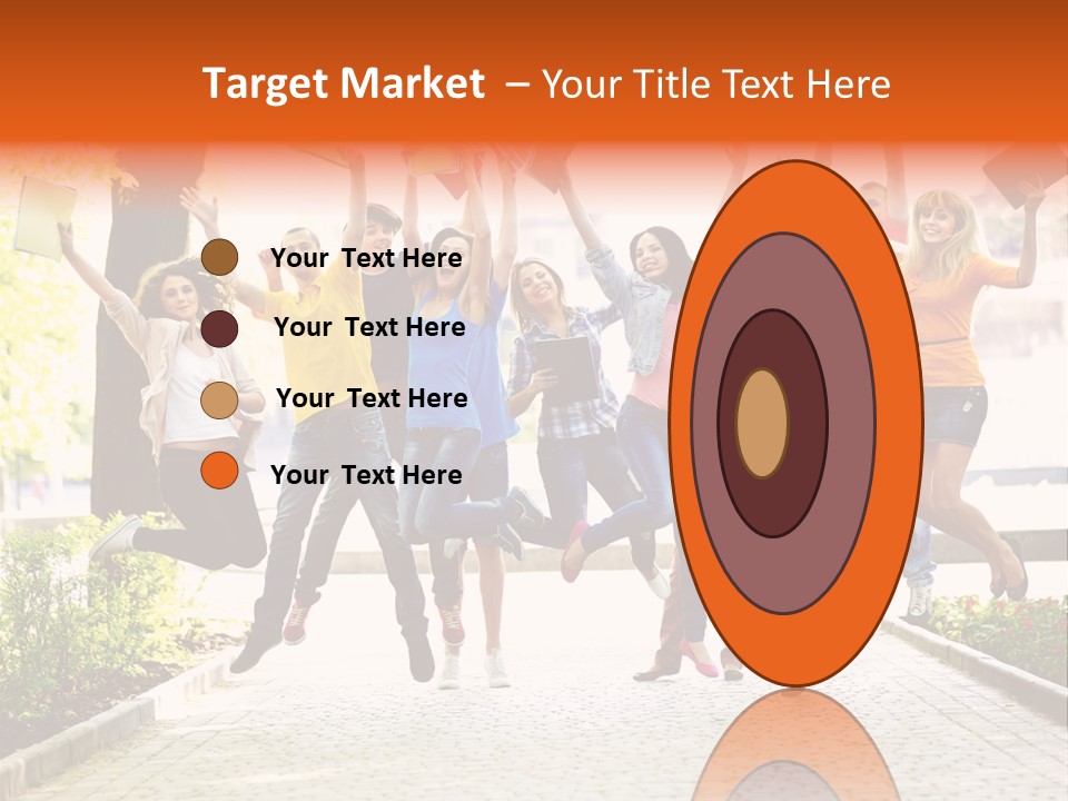 Female Campus Casual PowerPoint Template