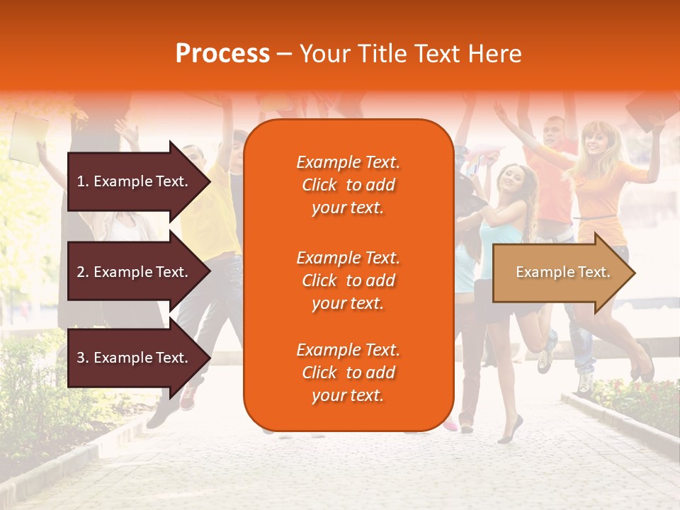 Female Campus Casual PowerPoint Template