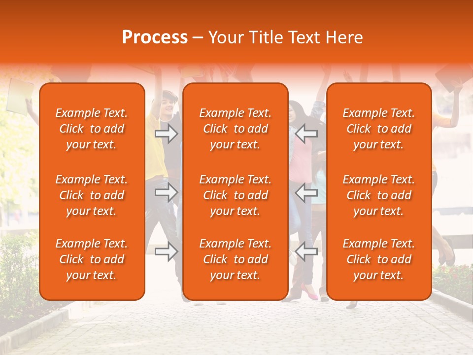 Female Campus Casual PowerPoint Template