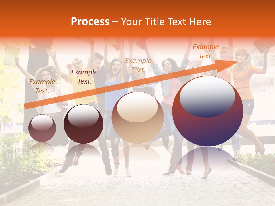 Female Campus Casual PowerPoint Template