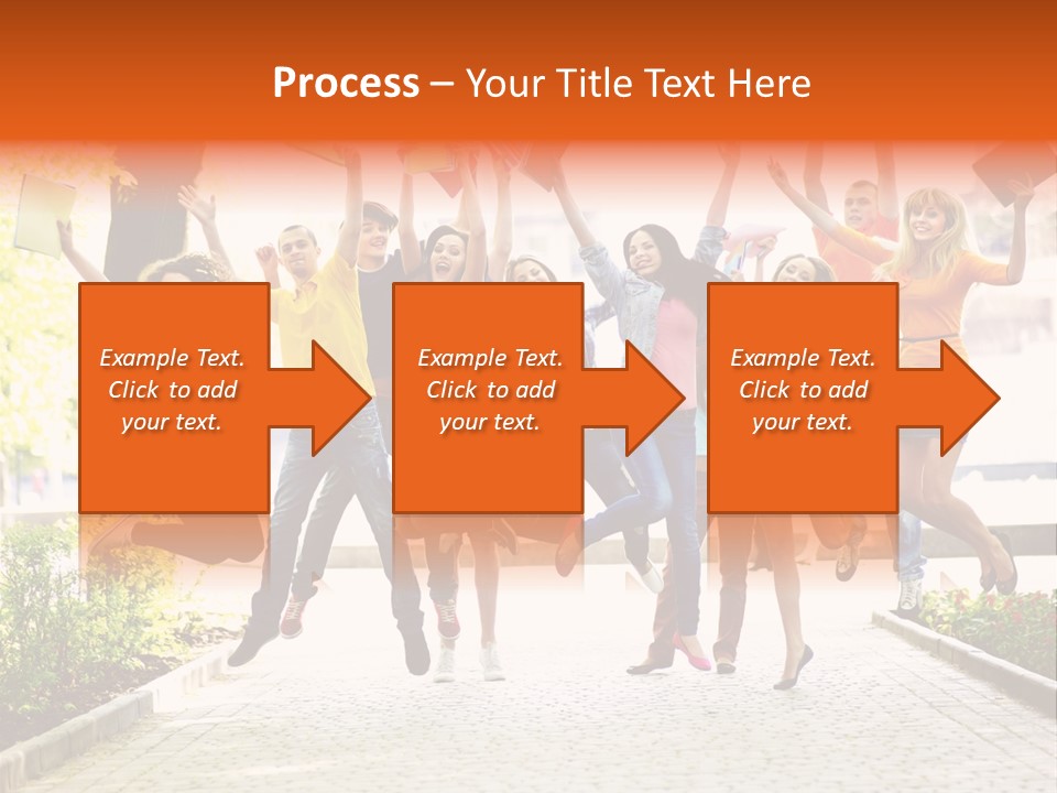 Female Campus Casual PowerPoint Template