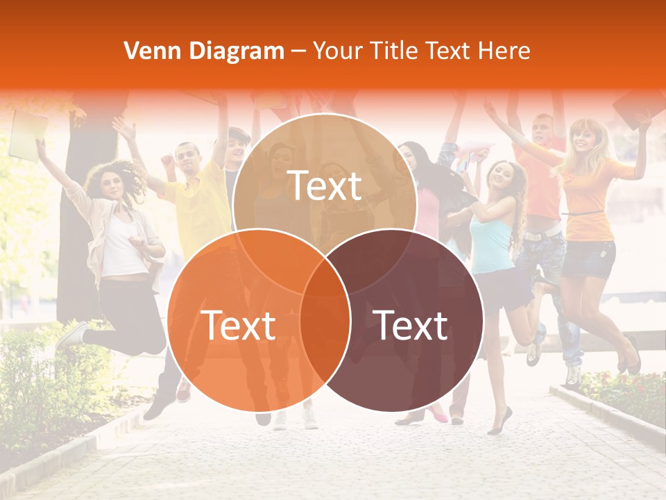 Female Campus Casual PowerPoint Template