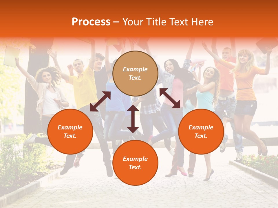 Female Campus Casual PowerPoint Template