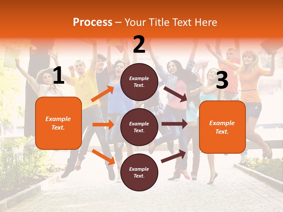 Female Campus Casual PowerPoint Template