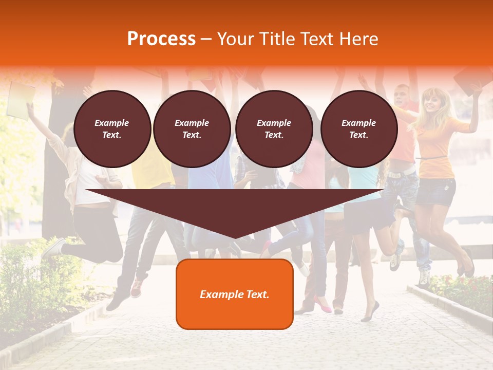 Female Campus Casual PowerPoint Template