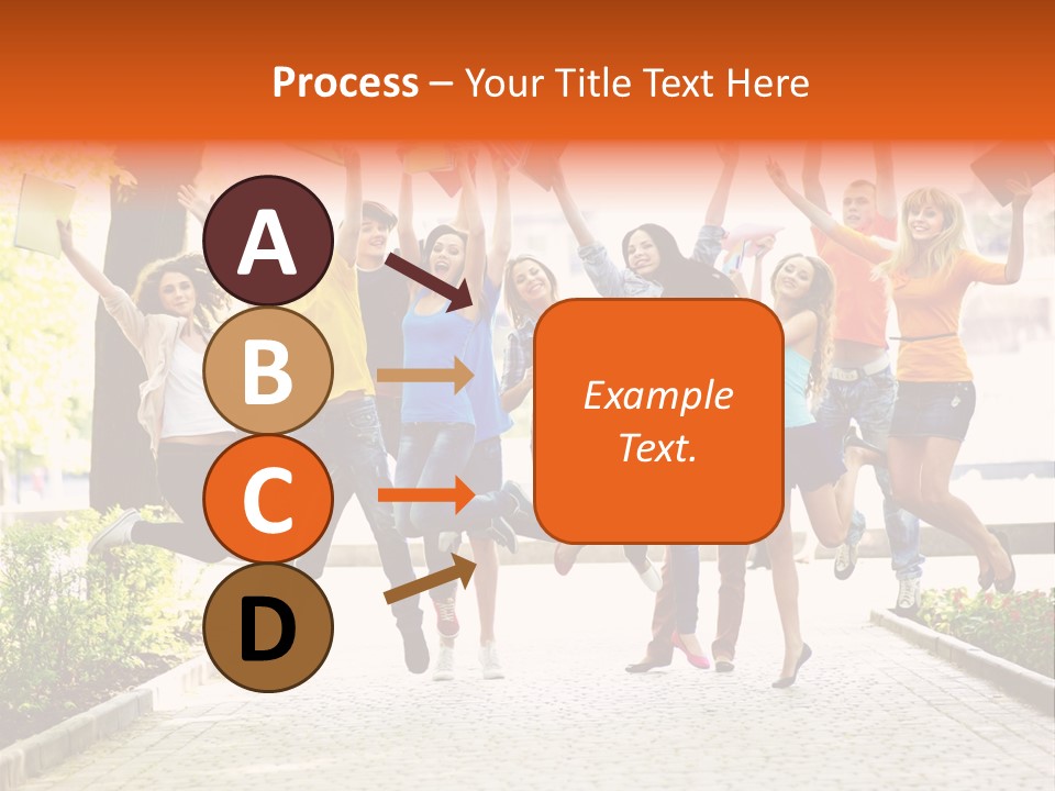 Female Campus Casual PowerPoint Template