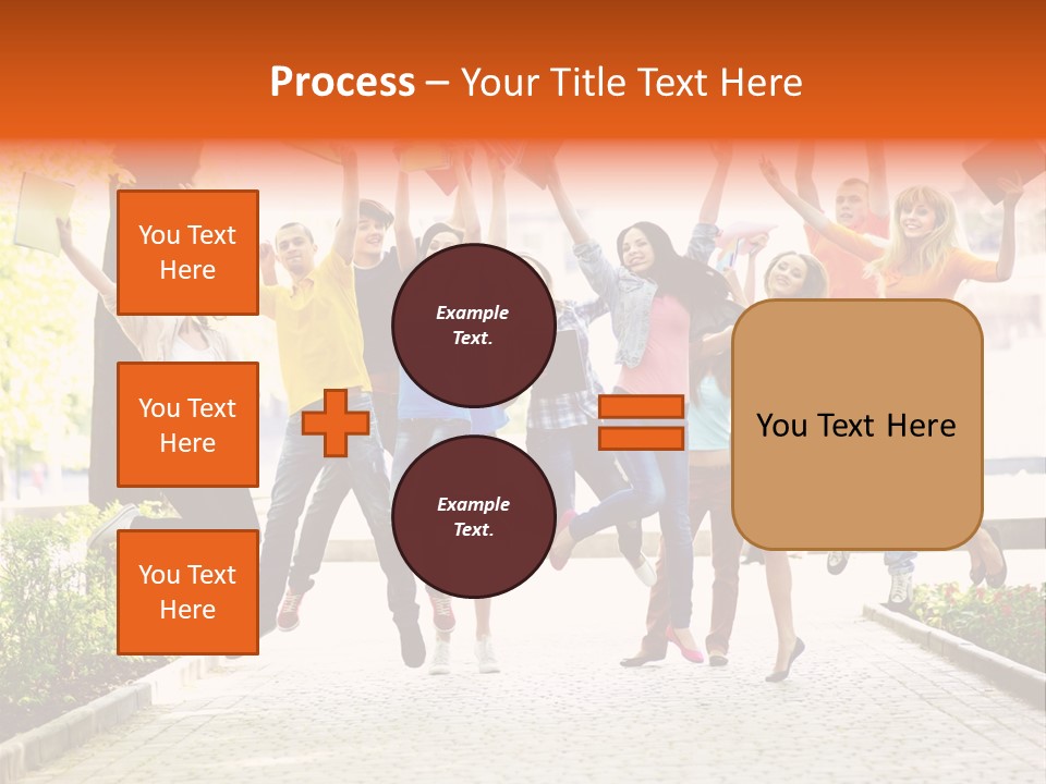 Female Campus Casual PowerPoint Template