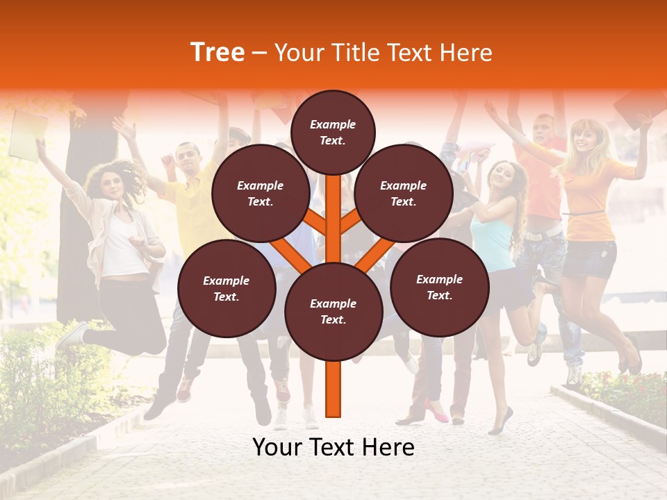 Female Campus Casual PowerPoint Template