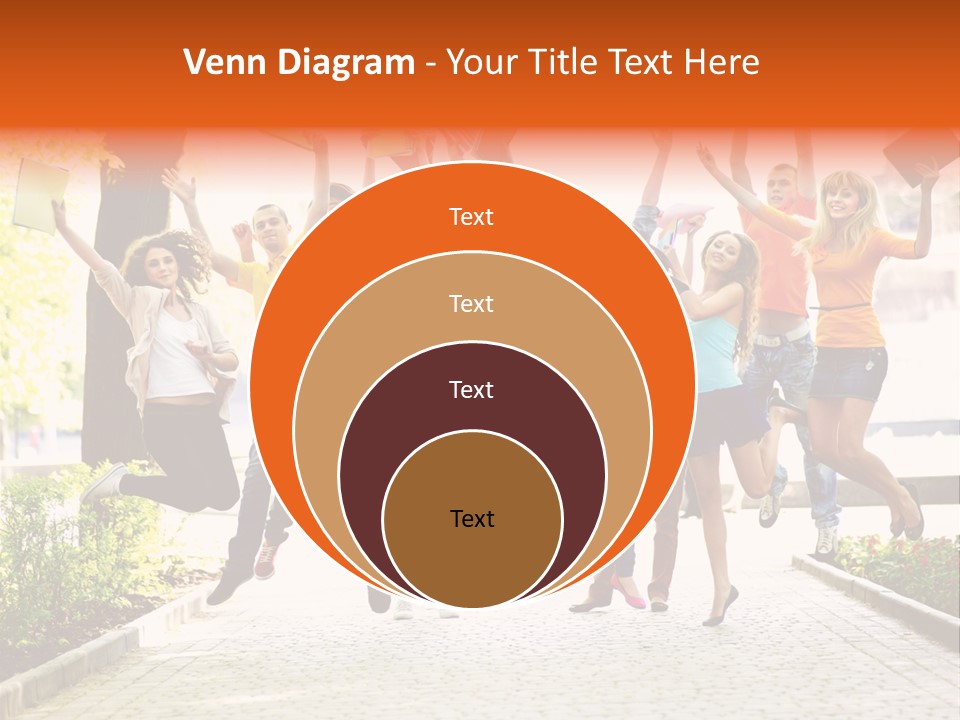 Female Campus Casual PowerPoint Template