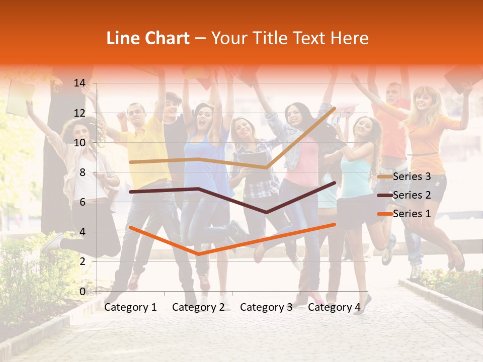 Female Campus Casual PowerPoint Template