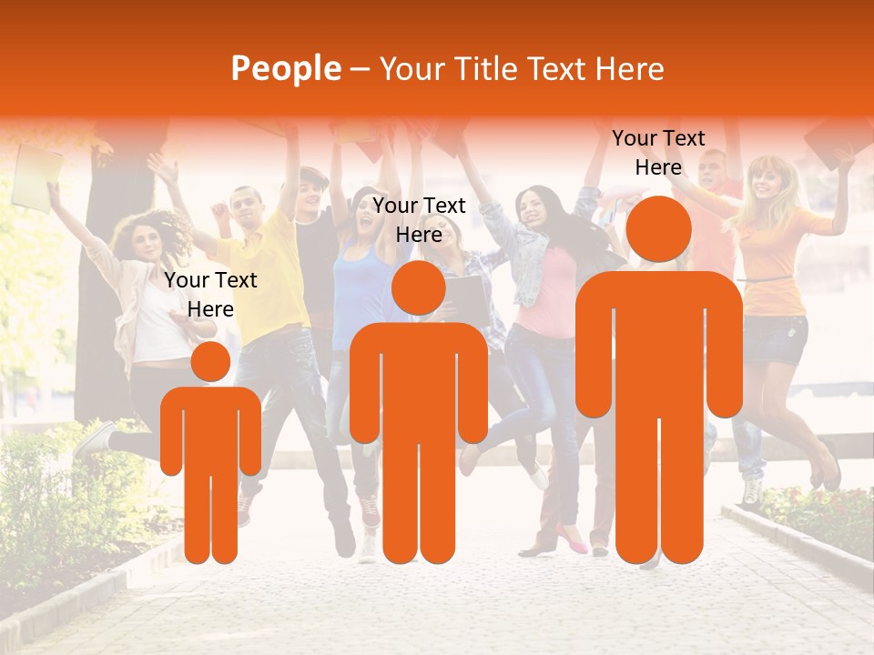 Female Campus Casual PowerPoint Template