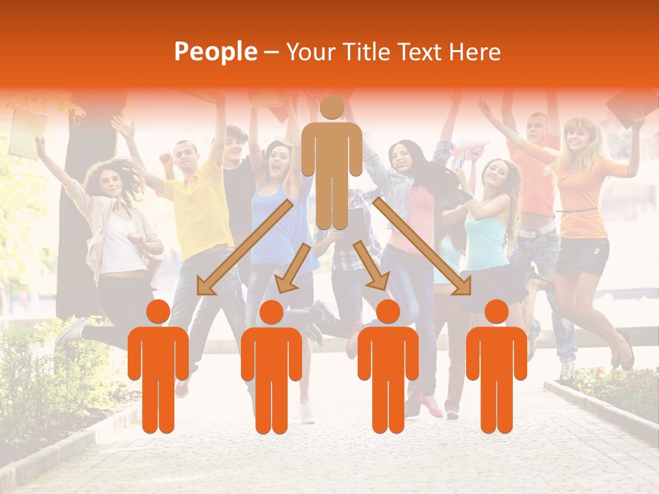 Female Campus Casual PowerPoint Template