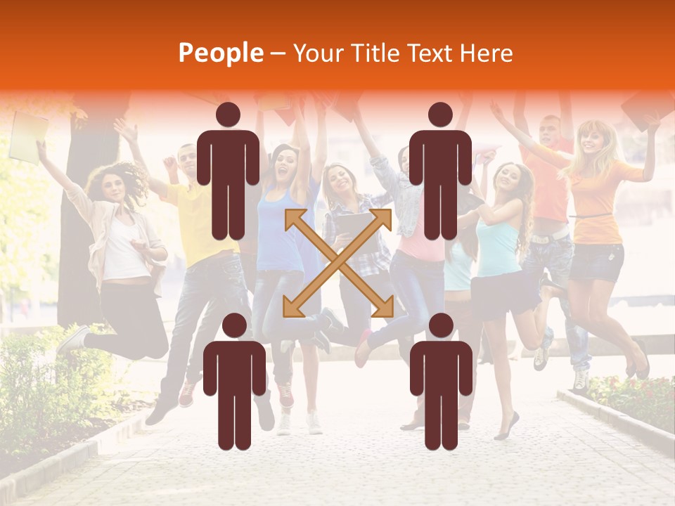 Female Campus Casual PowerPoint Template