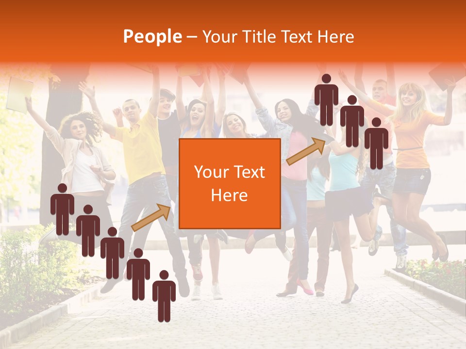 Female Campus Casual PowerPoint Template