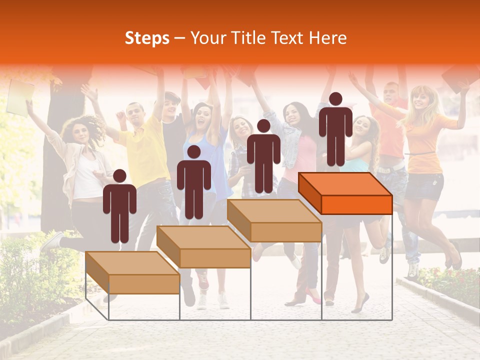 Female Campus Casual PowerPoint Template