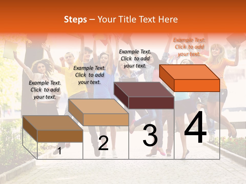 Female Campus Casual PowerPoint Template