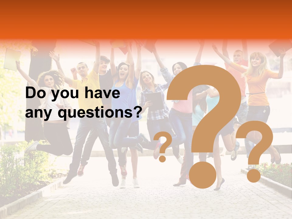 Female Campus Casual PowerPoint Template