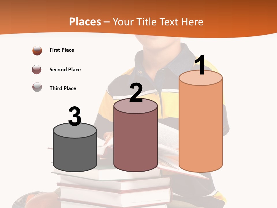 Big Schoolboy Cheerful PowerPoint Template