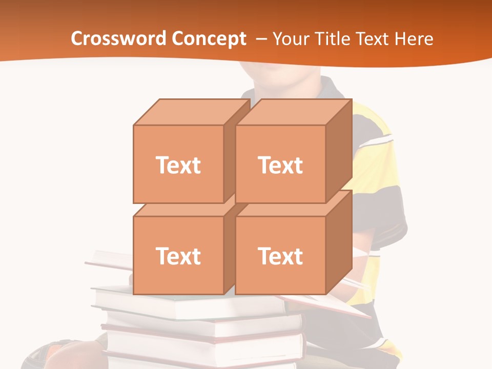 Big Schoolboy Cheerful PowerPoint Template