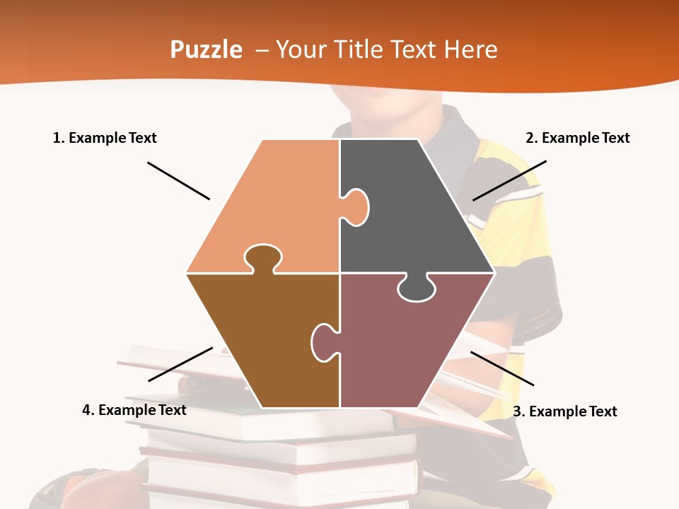 Big Schoolboy Cheerful PowerPoint Template