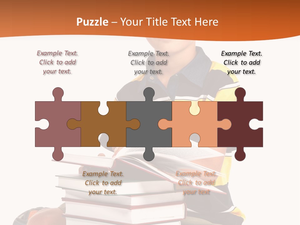 Big Schoolboy Cheerful PowerPoint Template