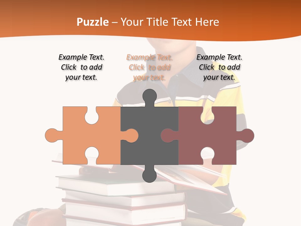 Big Schoolboy Cheerful PowerPoint Template