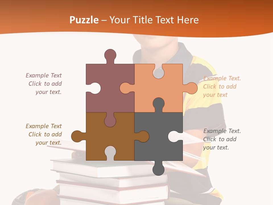 Big Schoolboy Cheerful PowerPoint Template