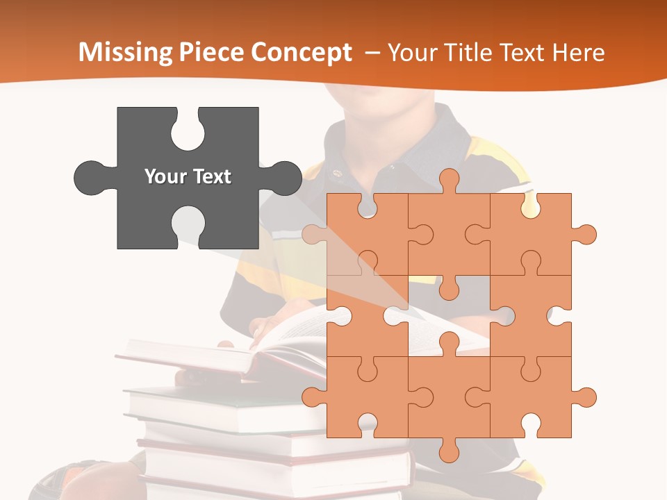 Big Schoolboy Cheerful PowerPoint Template