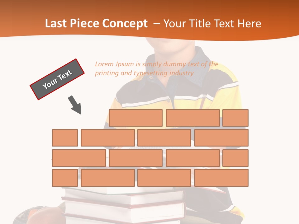 Big Schoolboy Cheerful PowerPoint Template