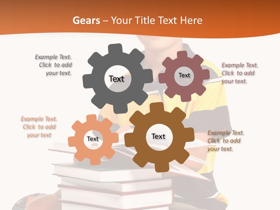 Big Schoolboy Cheerful PowerPoint Template