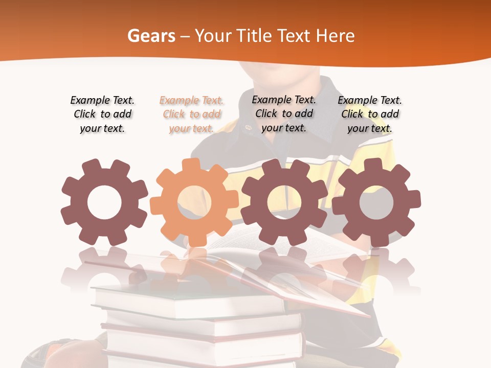 Big Schoolboy Cheerful PowerPoint Template