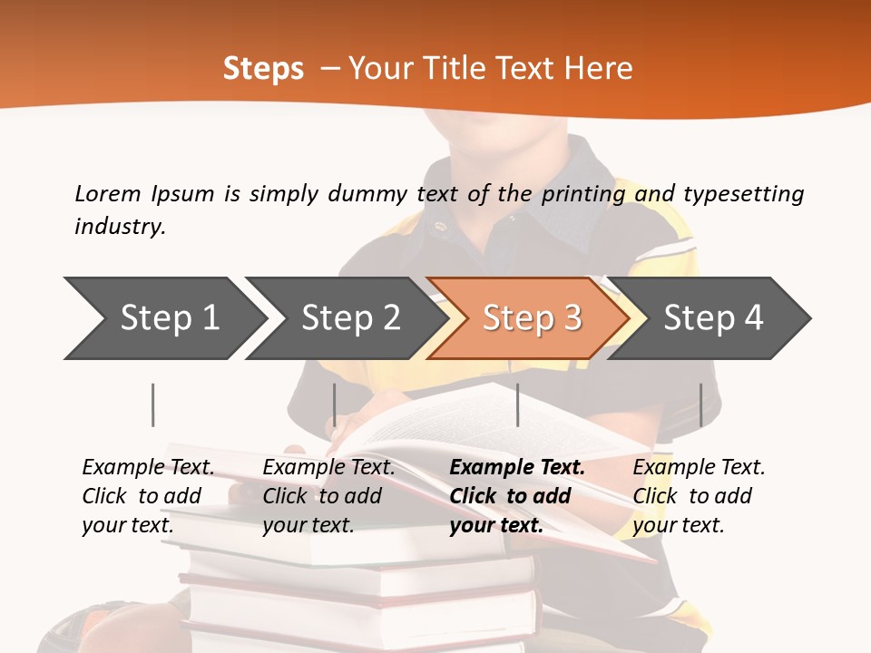Big Schoolboy Cheerful PowerPoint Template