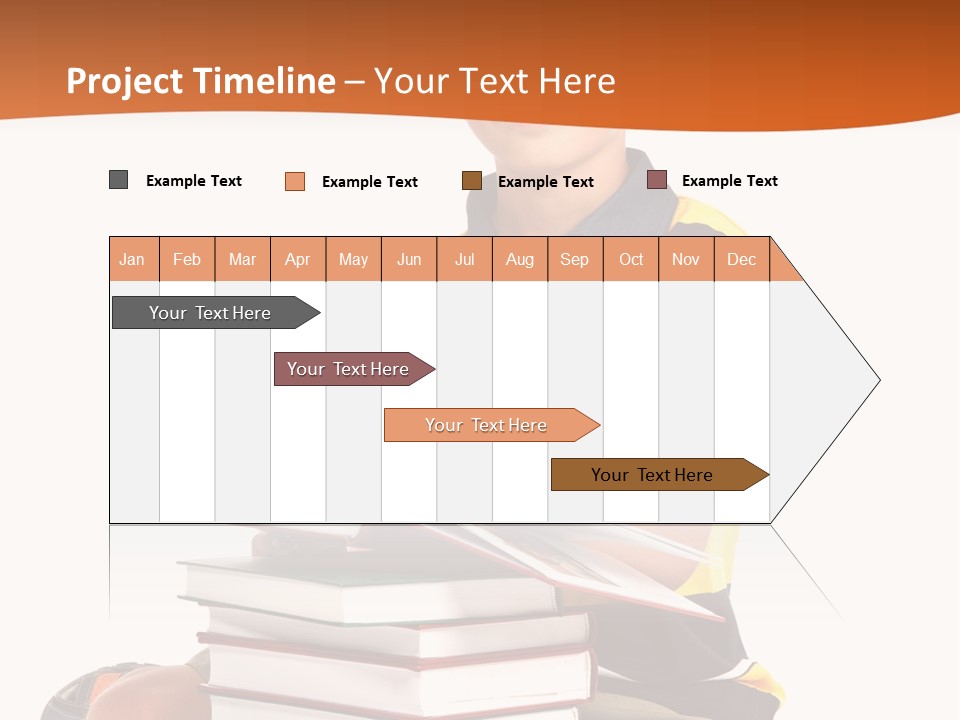 Big Schoolboy Cheerful PowerPoint Template