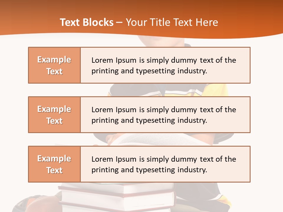 Big Schoolboy Cheerful PowerPoint Template