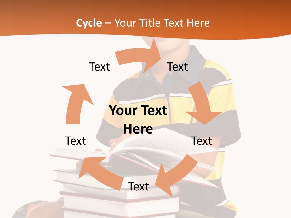 Big Schoolboy Cheerful PowerPoint Template