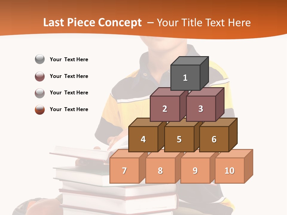 Big Schoolboy Cheerful PowerPoint Template