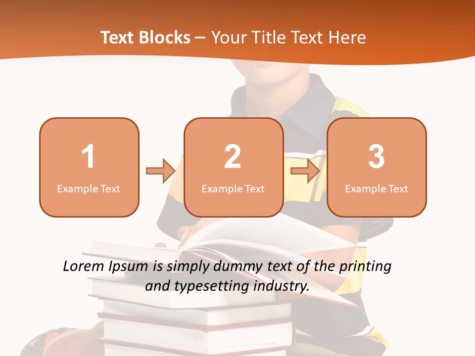 Big Schoolboy Cheerful PowerPoint Template