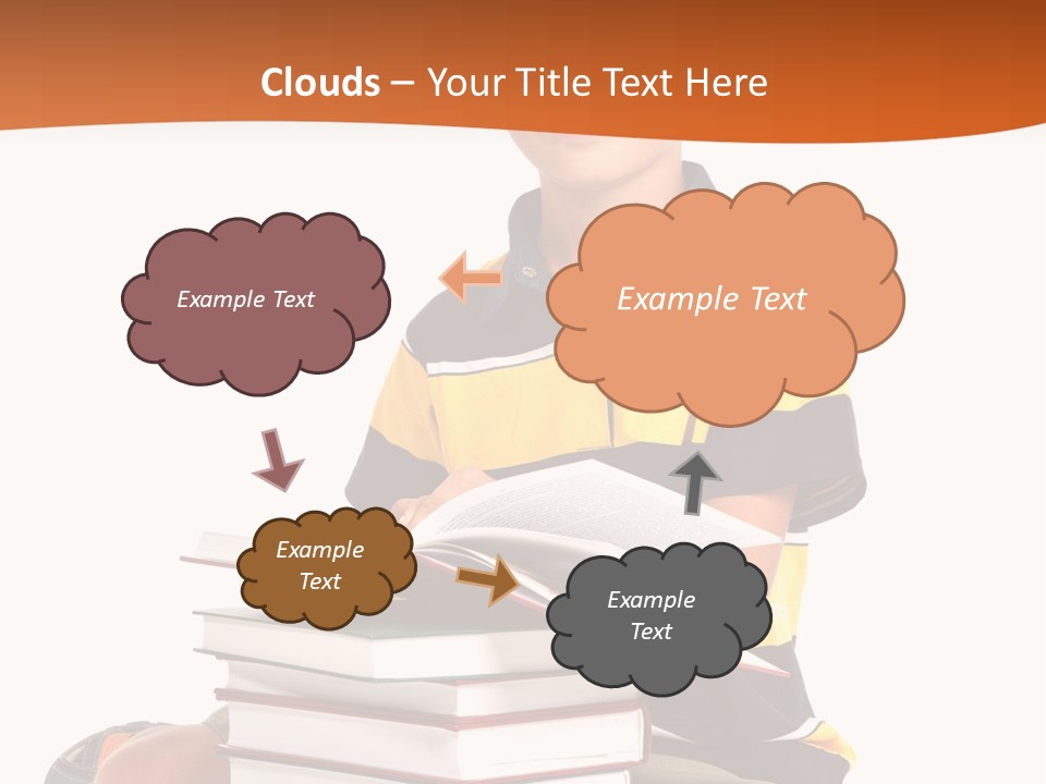 Big Schoolboy Cheerful PowerPoint Template