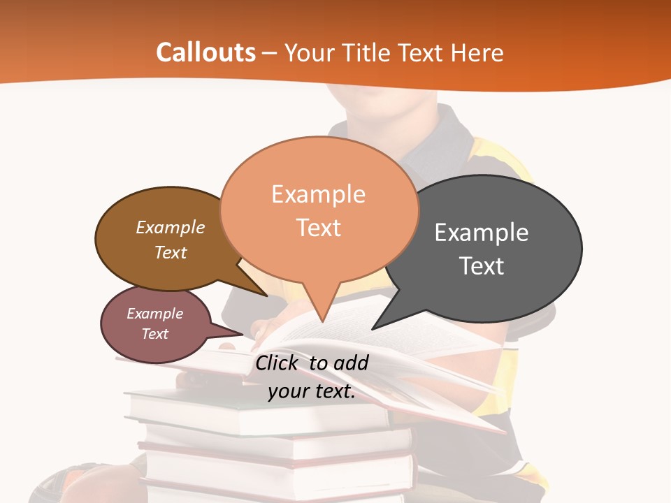 Big Schoolboy Cheerful PowerPoint Template