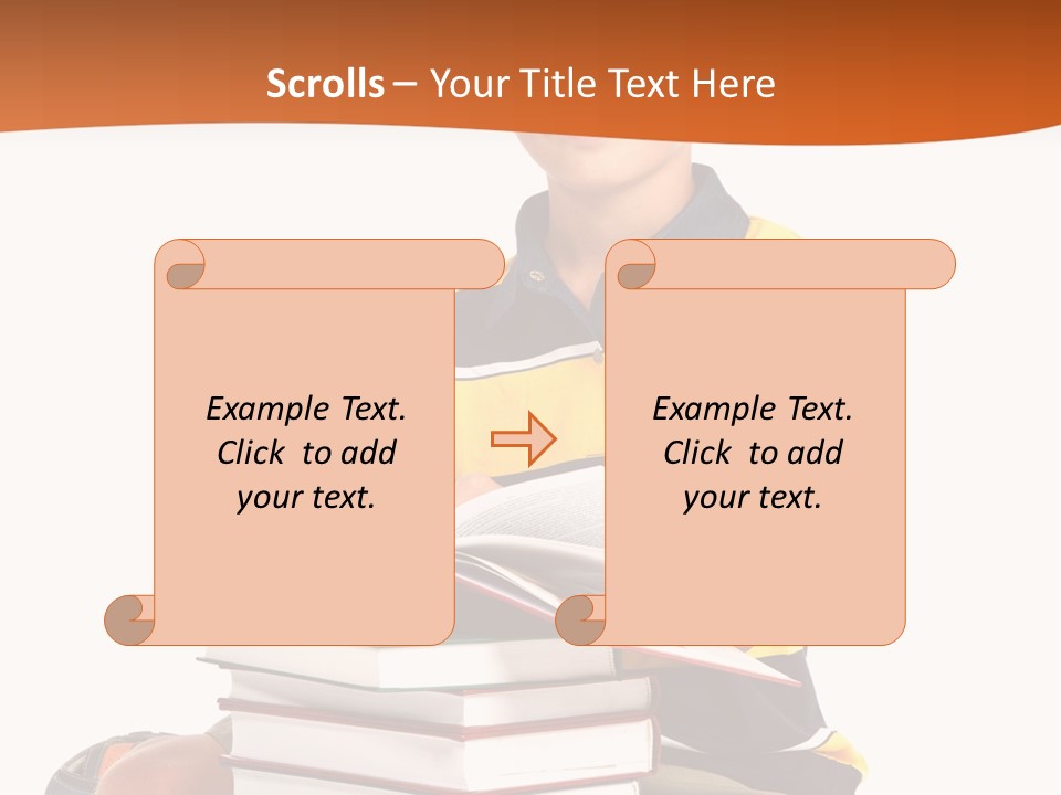 Big Schoolboy Cheerful PowerPoint Template