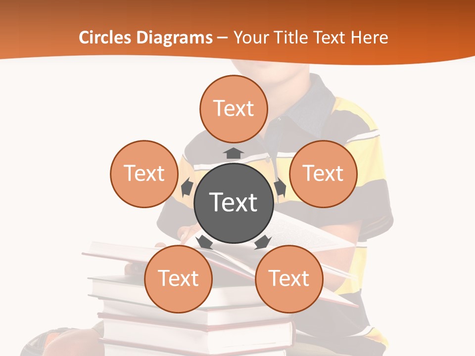 Big Schoolboy Cheerful PowerPoint Template