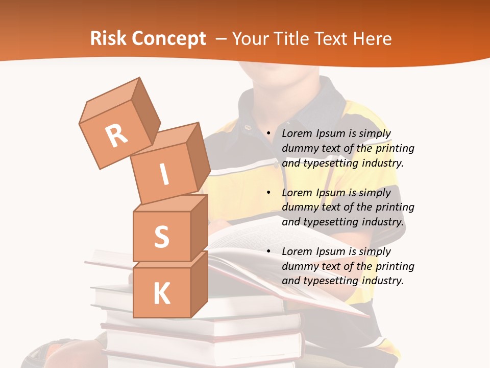 Big Schoolboy Cheerful PowerPoint Template