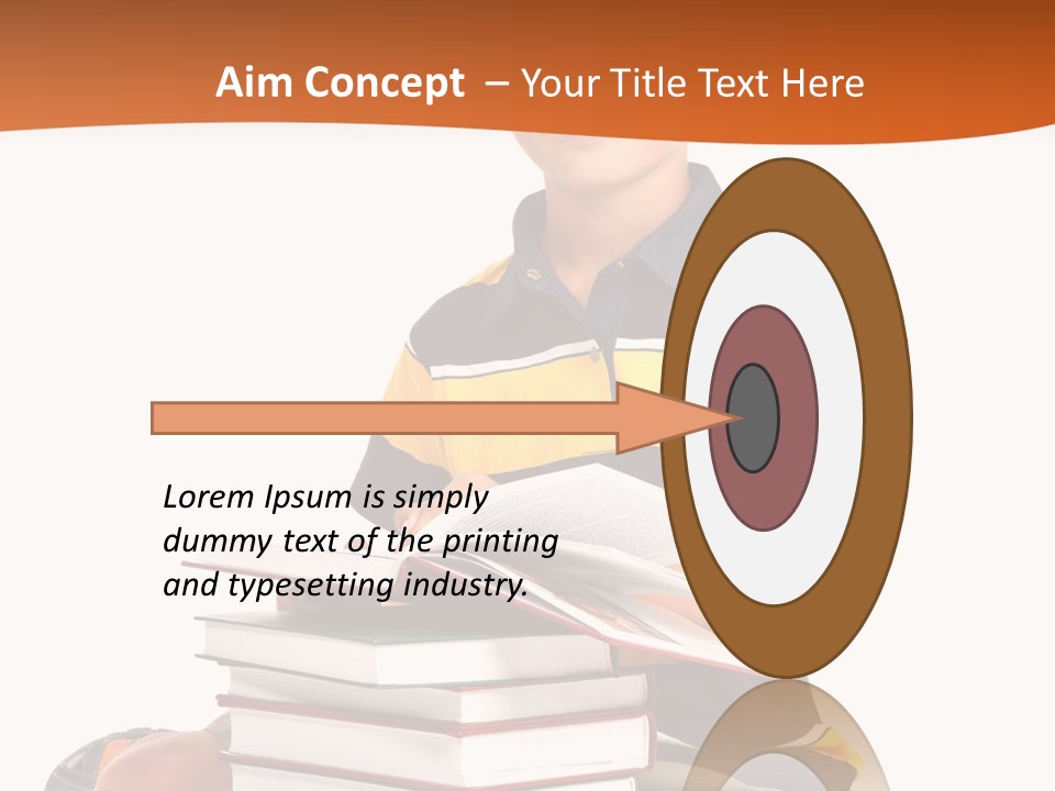 Big Schoolboy Cheerful PowerPoint Template