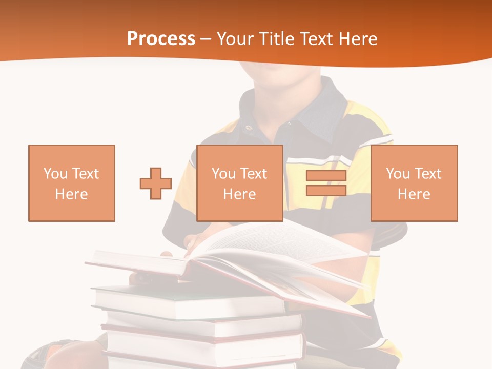 Big Schoolboy Cheerful PowerPoint Template