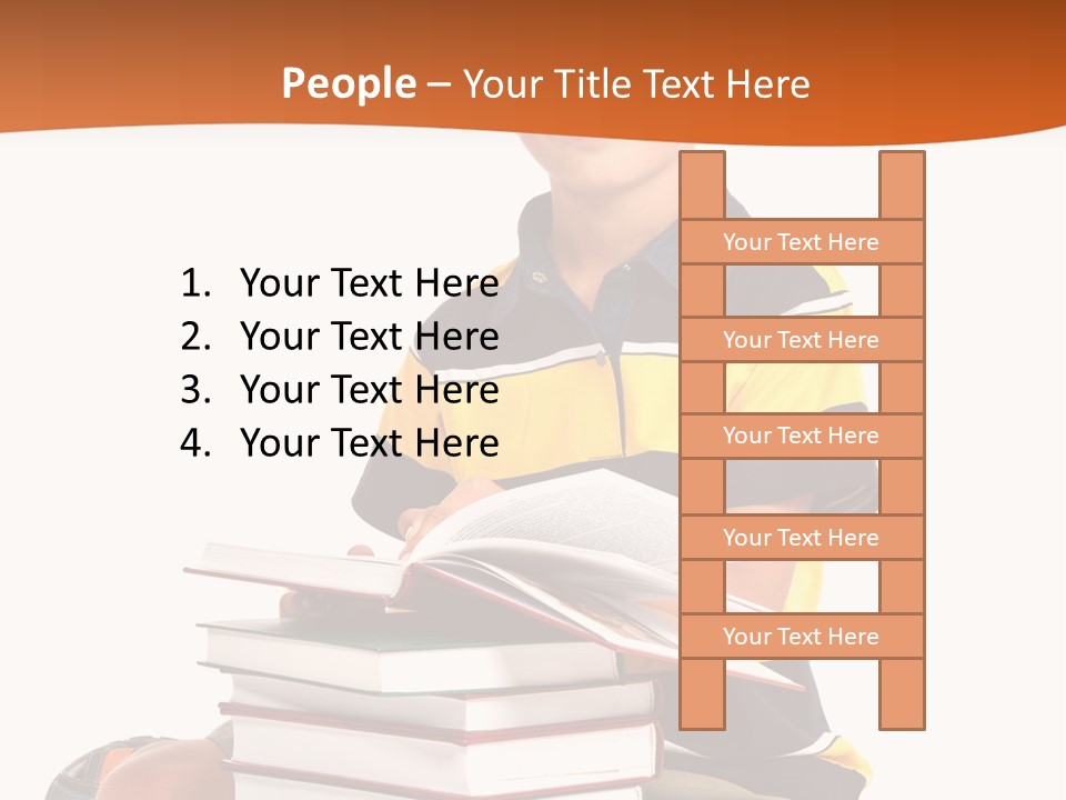 Big Schoolboy Cheerful PowerPoint Template