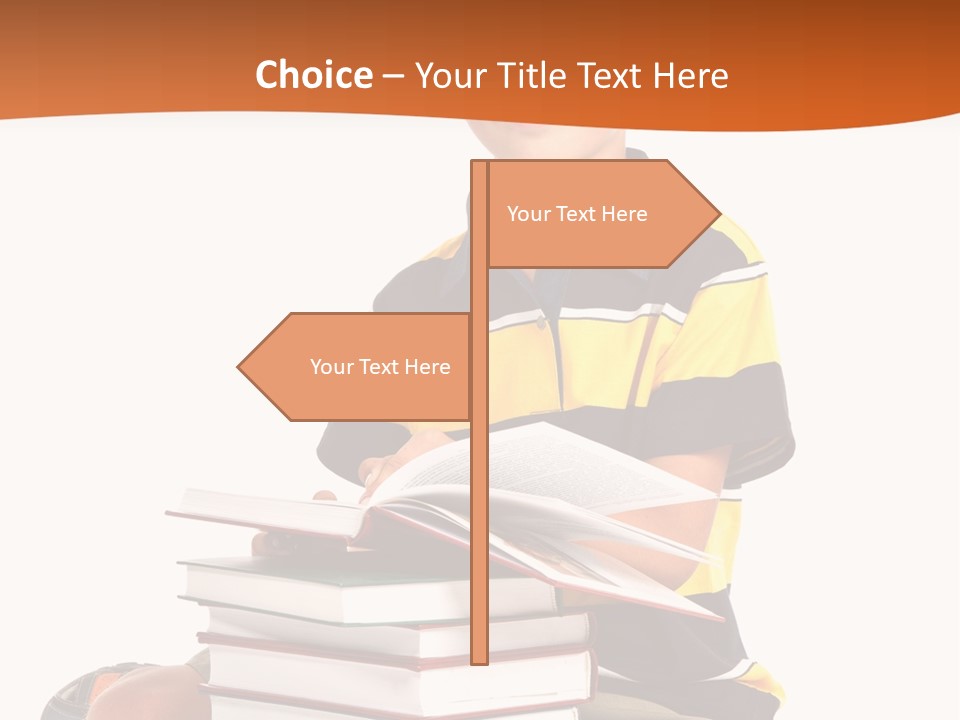 Big Schoolboy Cheerful PowerPoint Template