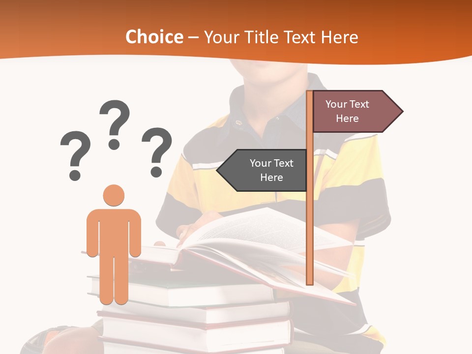 Big Schoolboy Cheerful PowerPoint Template