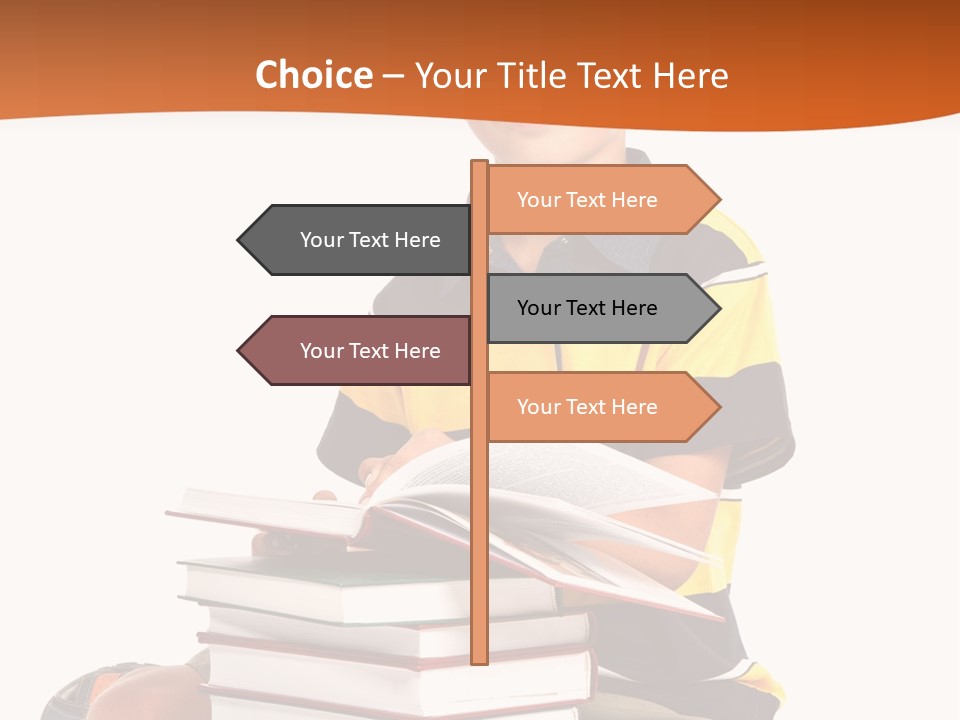 Big Schoolboy Cheerful PowerPoint Template